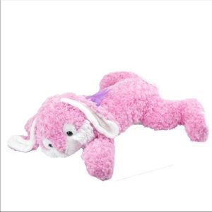 giant stuffed pink bunny